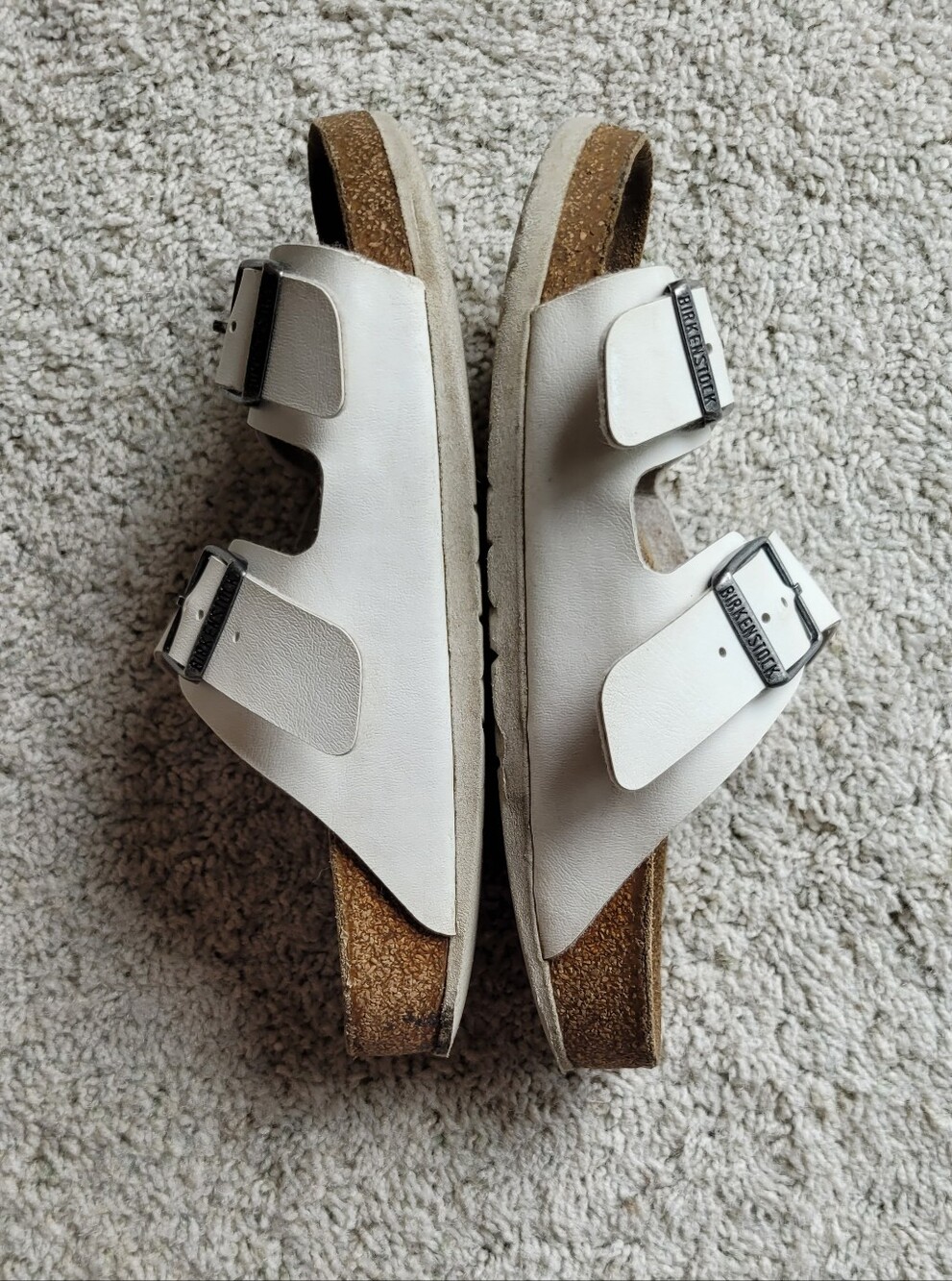 White Birkenstock Size 35 "Good Condition" , No Cracks - Picture 2 of 6